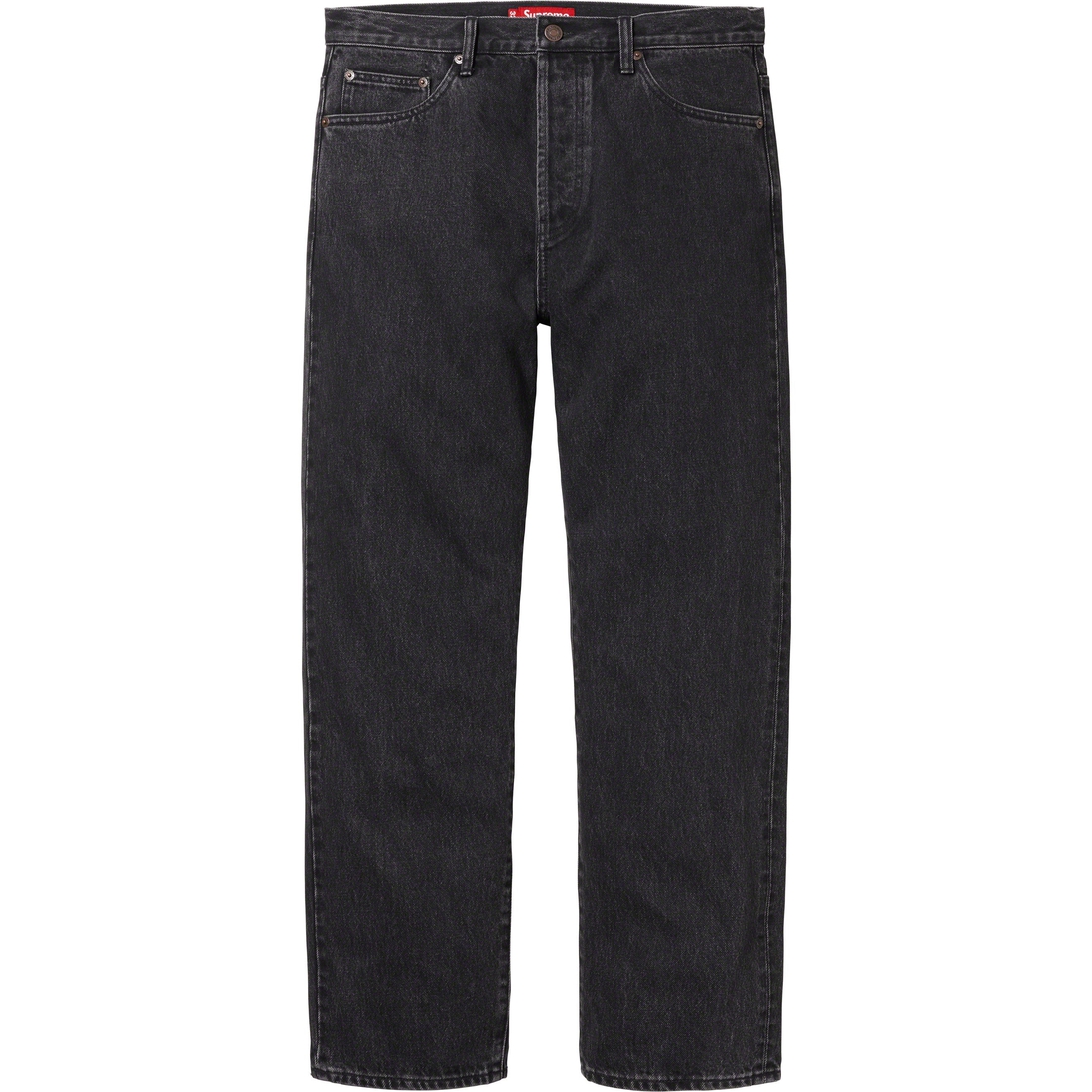 Supreme Regular Jean (FW23) - Washed Black - $158