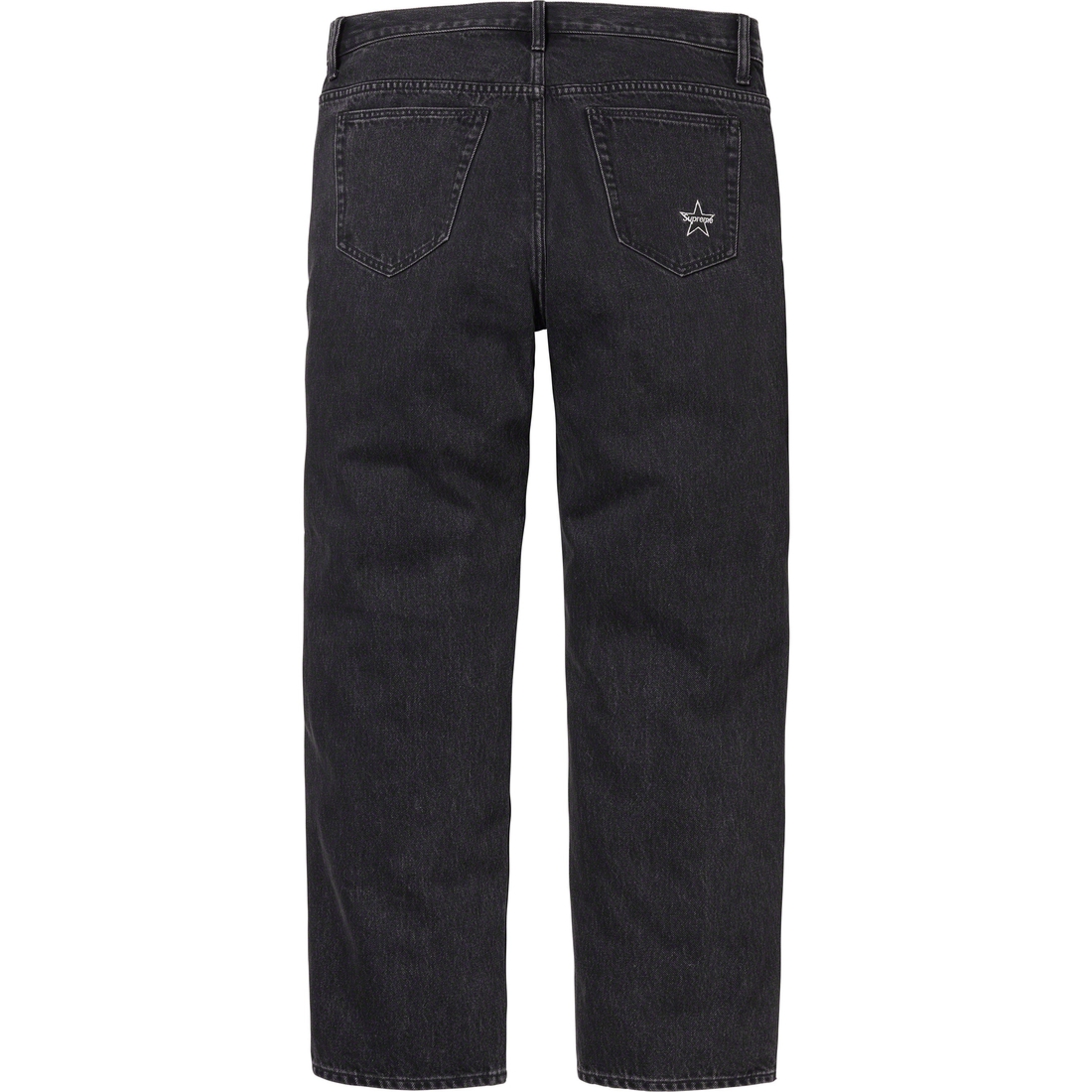 Supreme Regular Jean (FW23) - Washed Black - $158