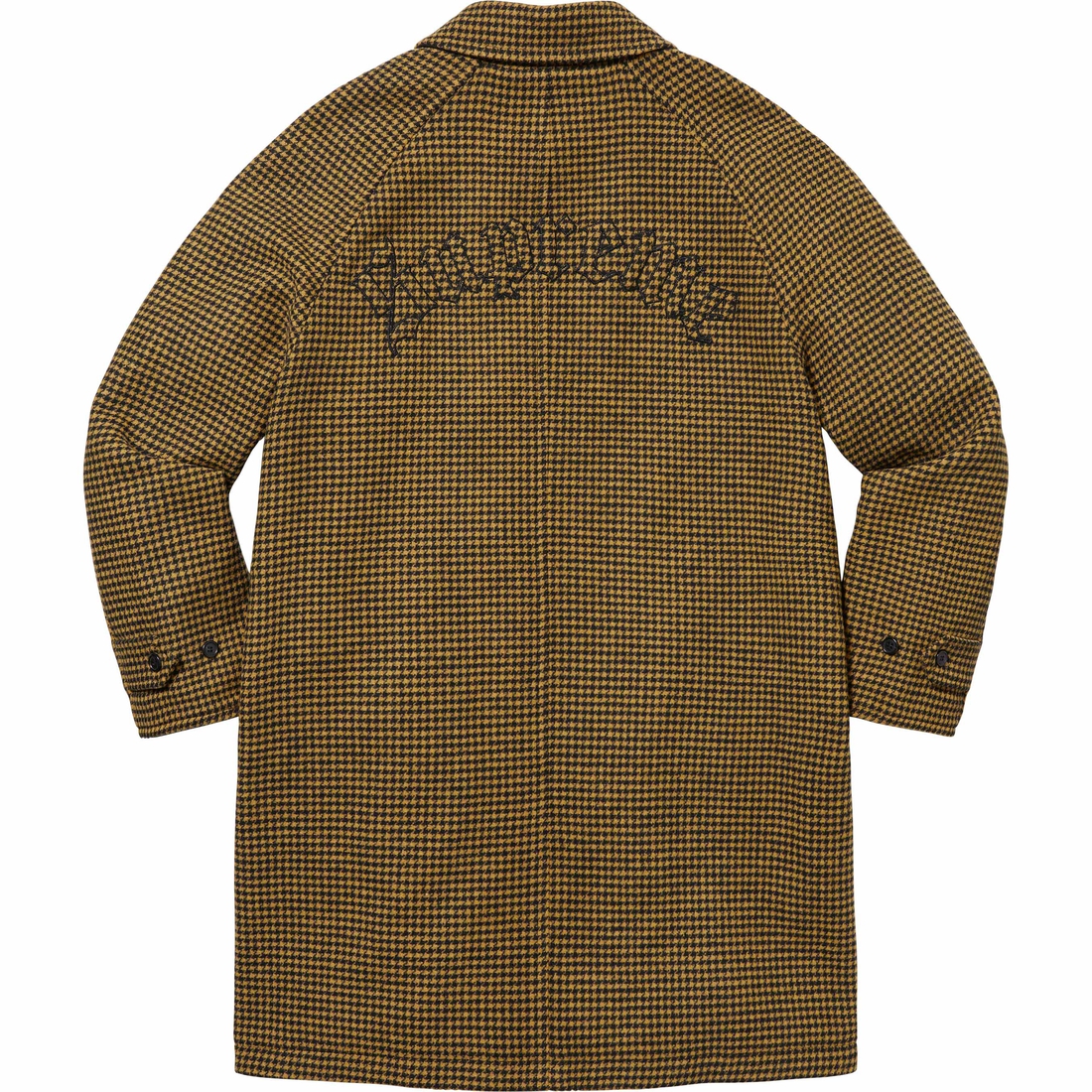 Supreme Reversible Houndstooth Overcoat (FW23) - Black - $798