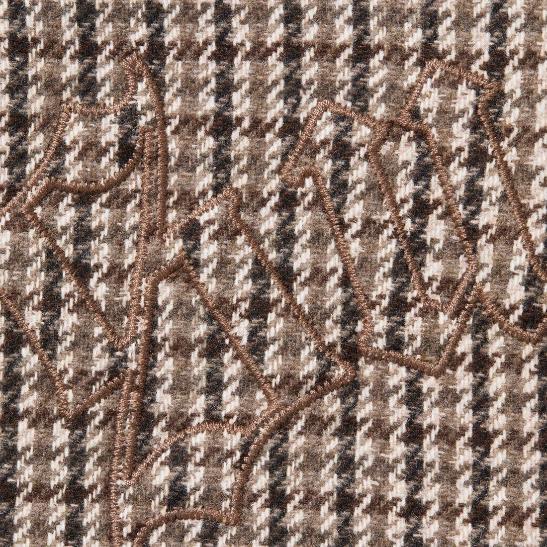 Supreme Reversible Houndstooth Overcoat (FW23) - Tan - $798