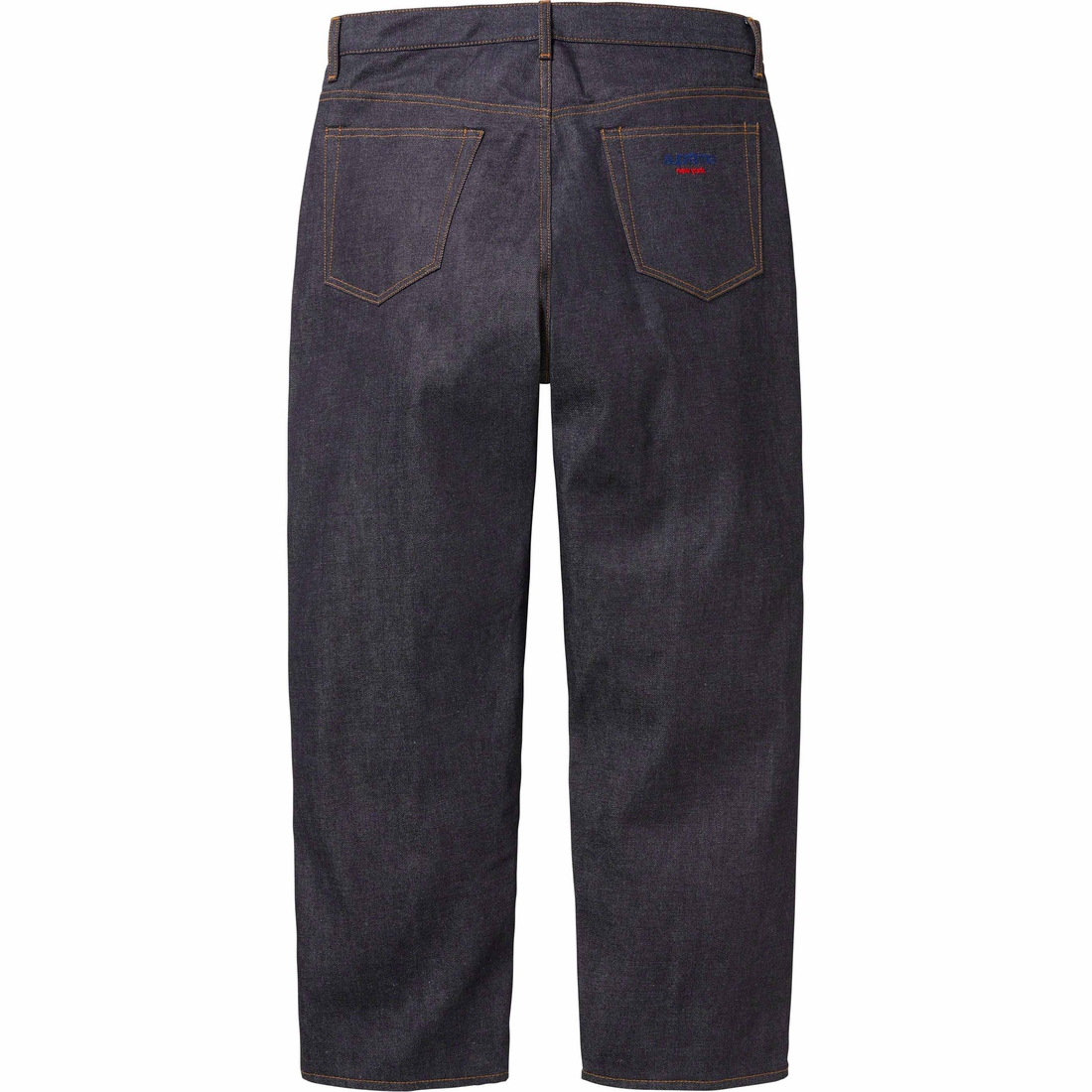Supreme Rigid Baggy Selvedge Jean (FW23) - Rigid Indigo - $178