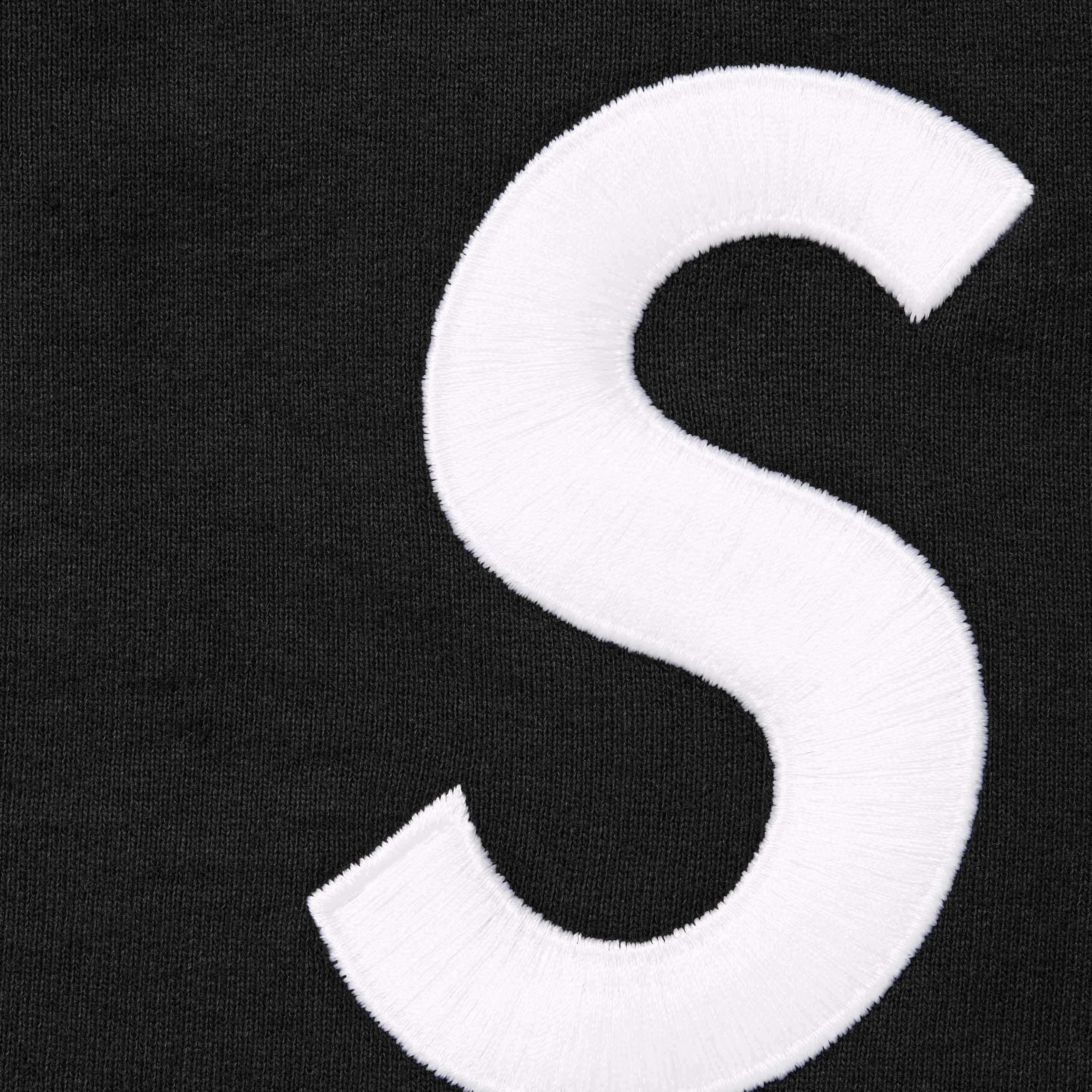 Supreme S Logo Zip Up Hooded Sweatshirt (FW23) - Black - $168