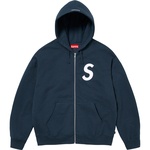Supreme S Logo Zip Up Hooded Sweatshirt (FW23) - Navy