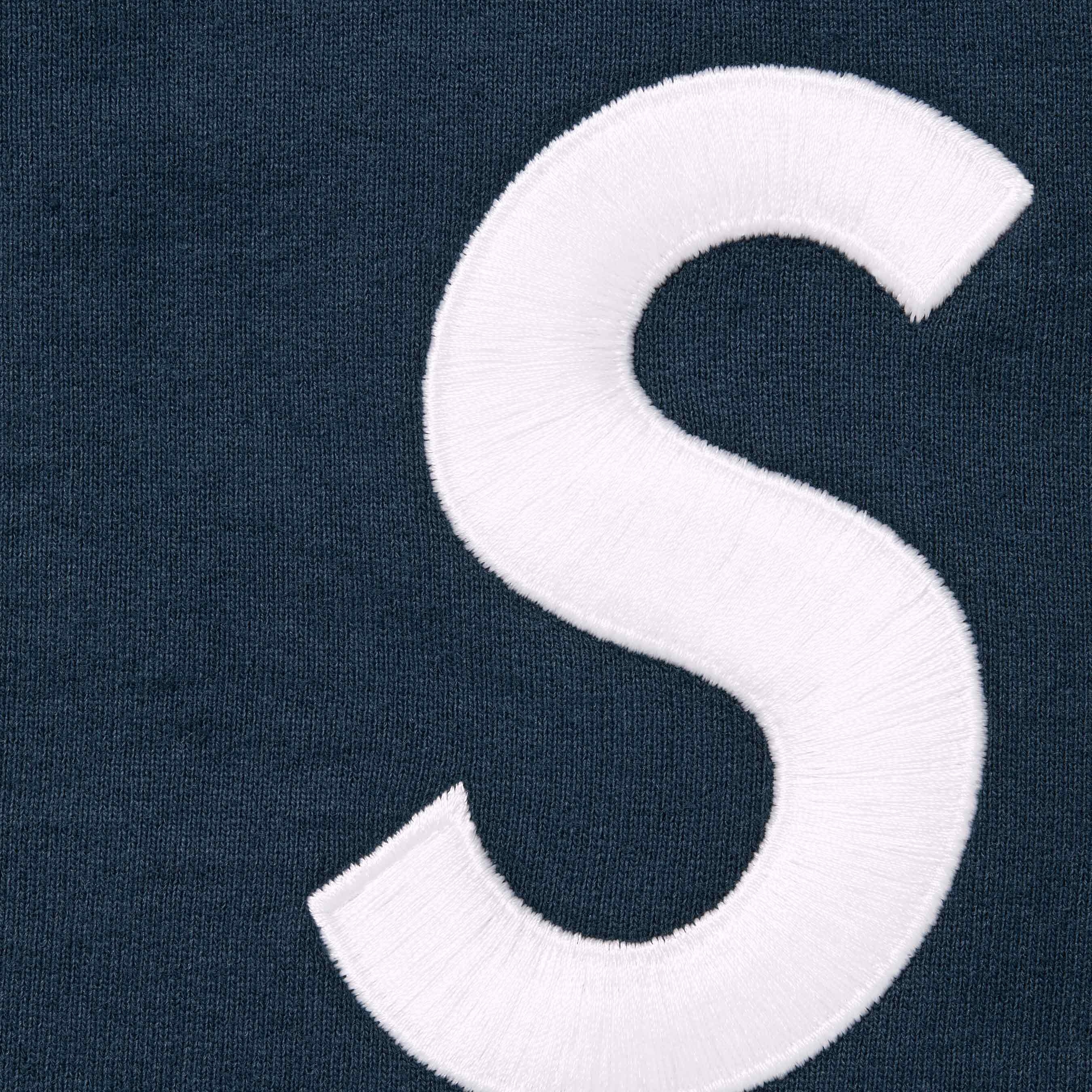 Supreme S Logo Zip Up Hooded Sweatshirt (FW23) - Navy - $168