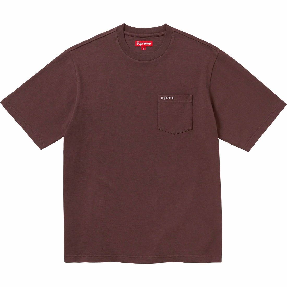 Supreme S S Pocket Tee (FW23) - Brown - $60
