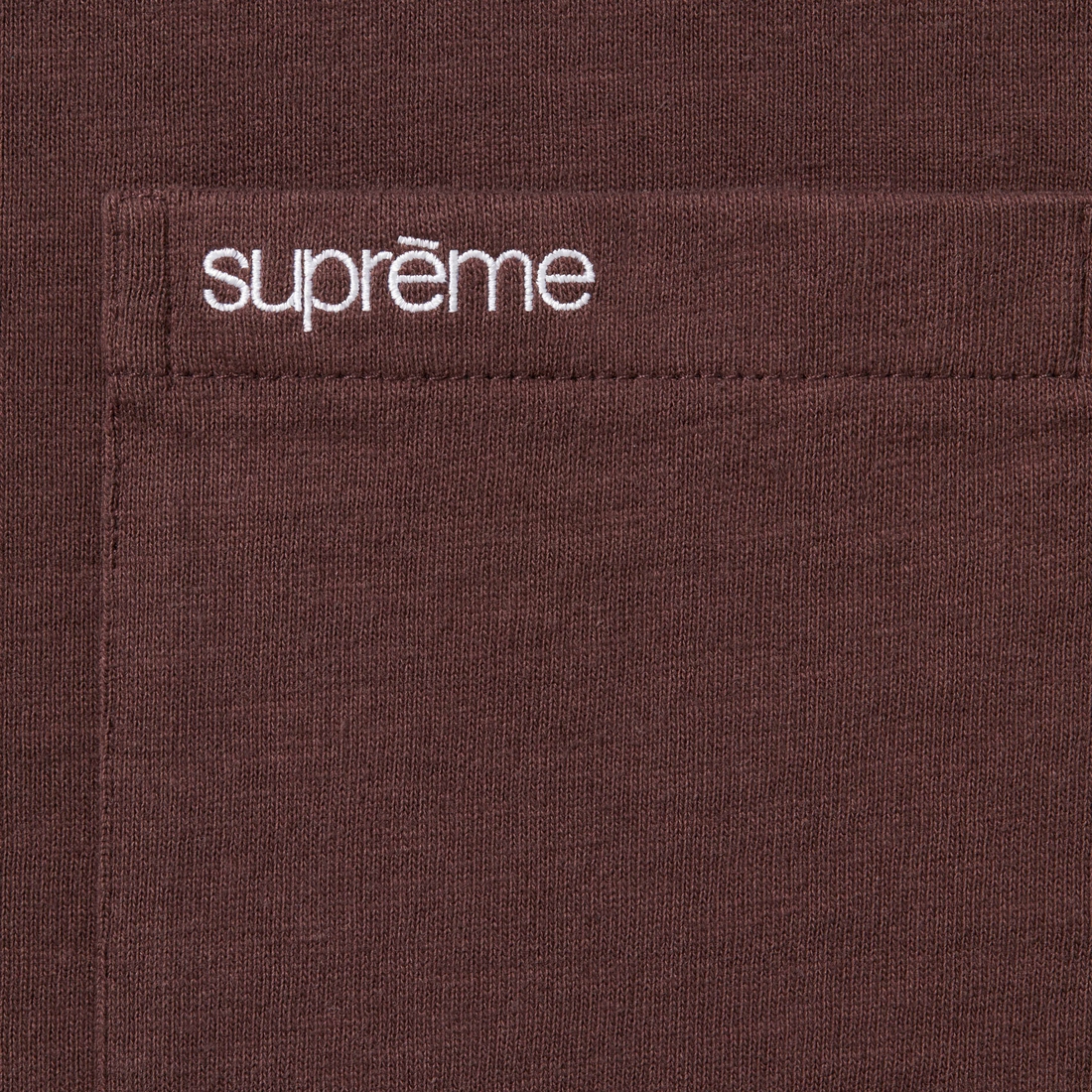 Supreme S S Pocket Tee (FW23) - Brown - $60