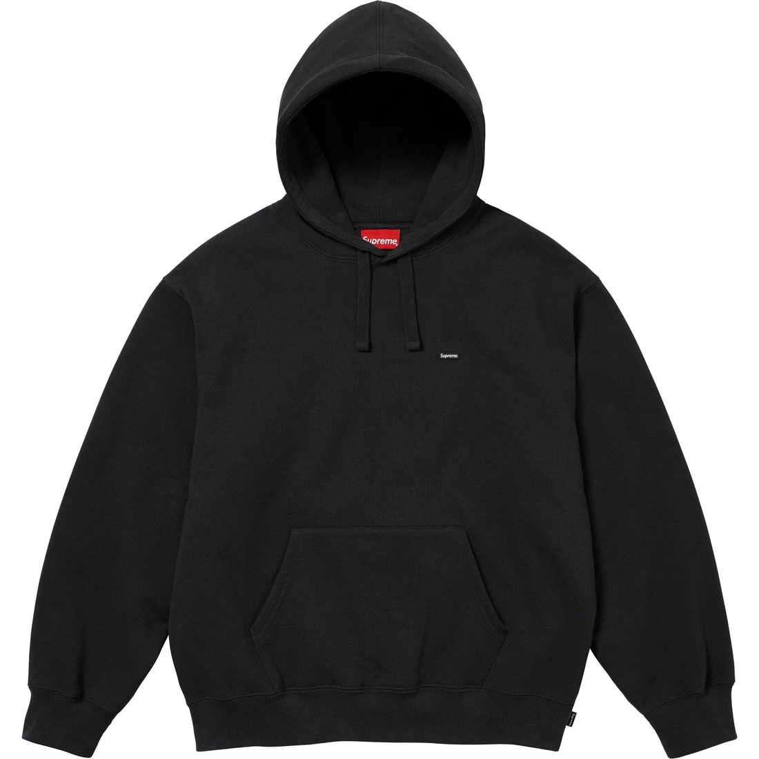 Supreme Small Box Drawcord Hooded Sweatshirt (FW23) - Black - $158