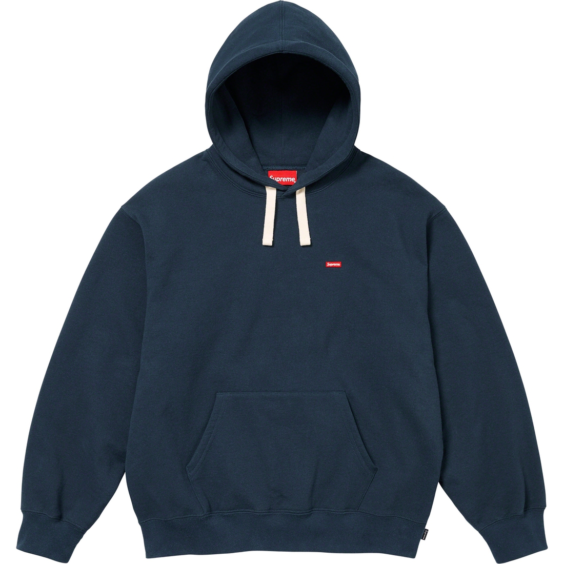 Supreme Small Box Drawcord Hooded Sweatshirt (FW23) - Navy - $158