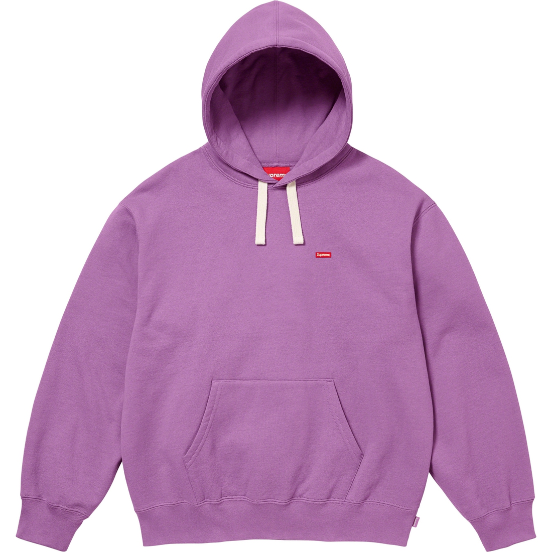 Supreme Small Box Drawcord Hooded Sweatshirt (FW23) - Purple - $158