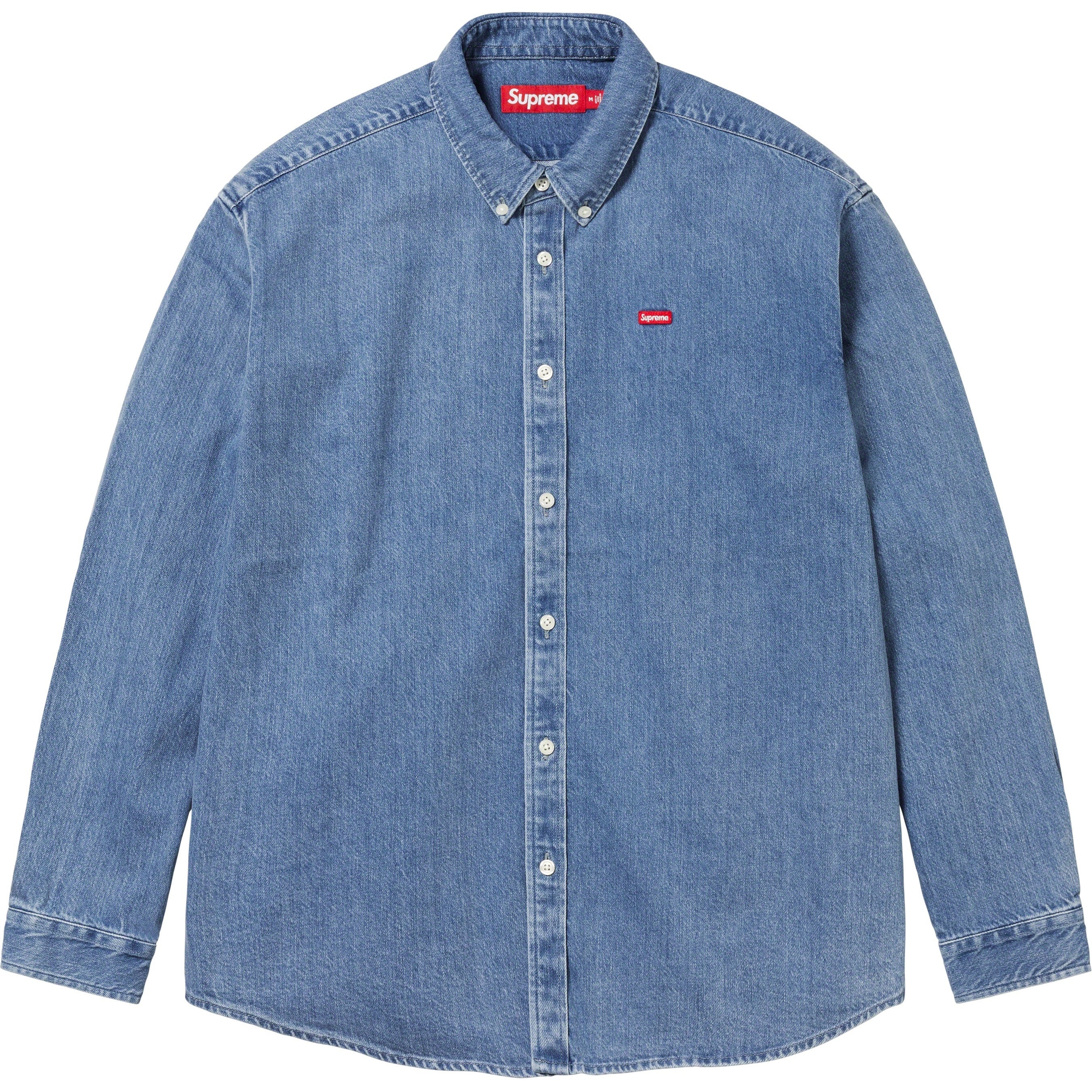 Supreme Small Box Shirt (FW23) - Denim - $128