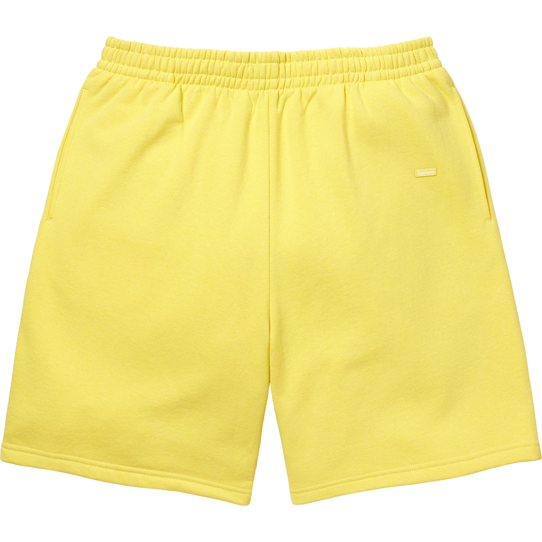 Supreme Small Box Sweatshort (FW23) - Acid Yellow - $118