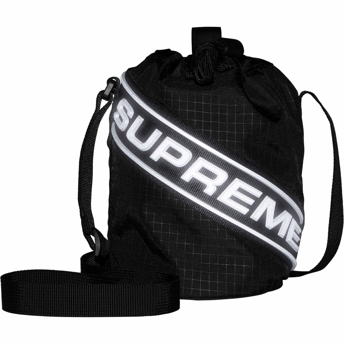 Supreme Small Cinch Pouch (FW23) - Black - $44