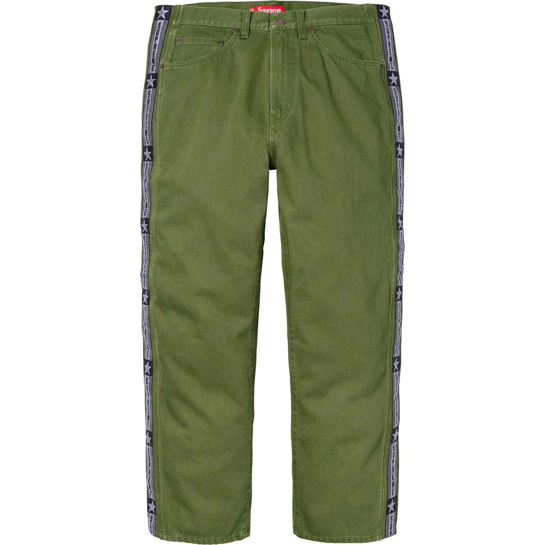 Supreme Snap-Off Baggy Jean (FW23) - Olive - $178