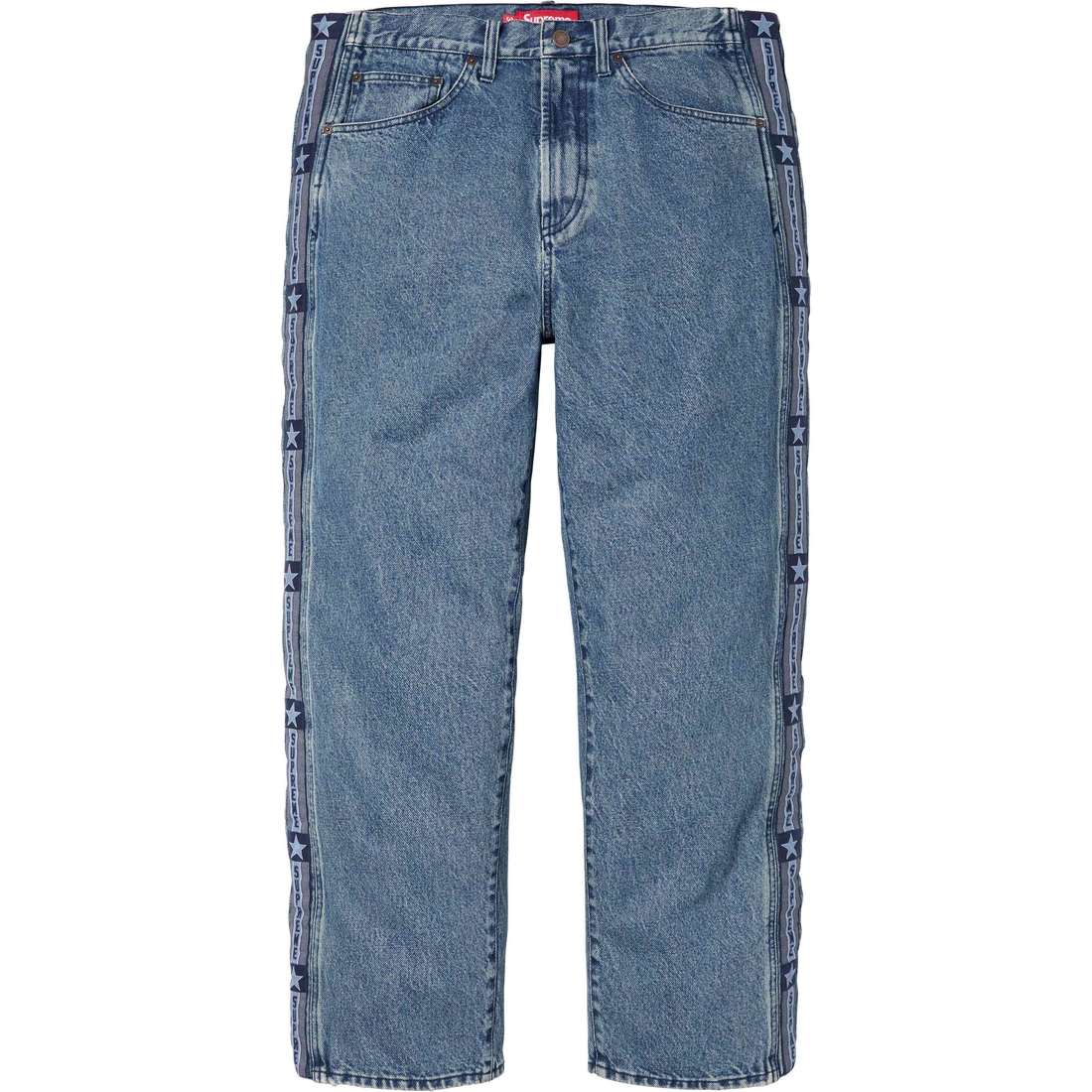 Supreme Snap-Off Baggy Jean (FW23) - Washed Blue - $178