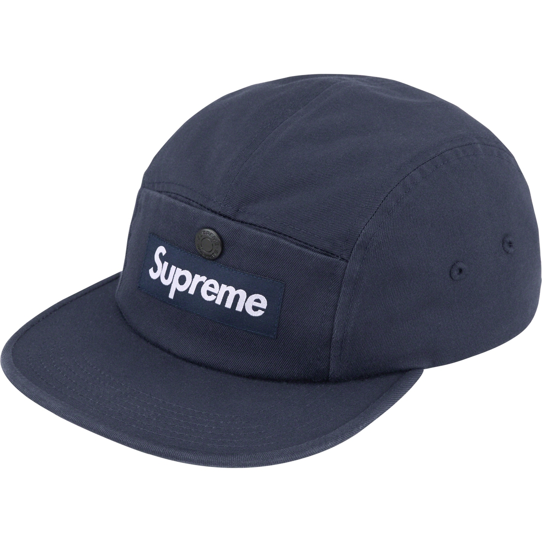 Supreme Snap Pocket Camp Cap (FW23) - Navy - $54