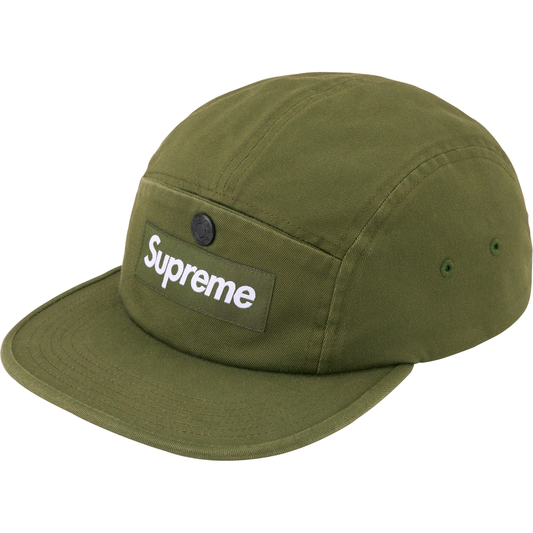 Supreme Snap Pocket Camp Cap (FW23) - Olive - $54