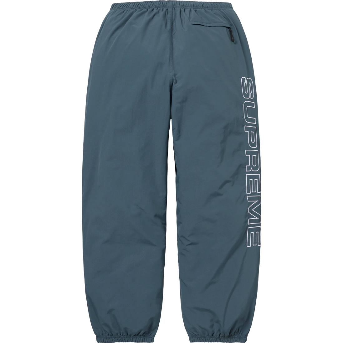 Supreme Spellout Embroidered Track Pant (FW23) - Dark Blue - $138