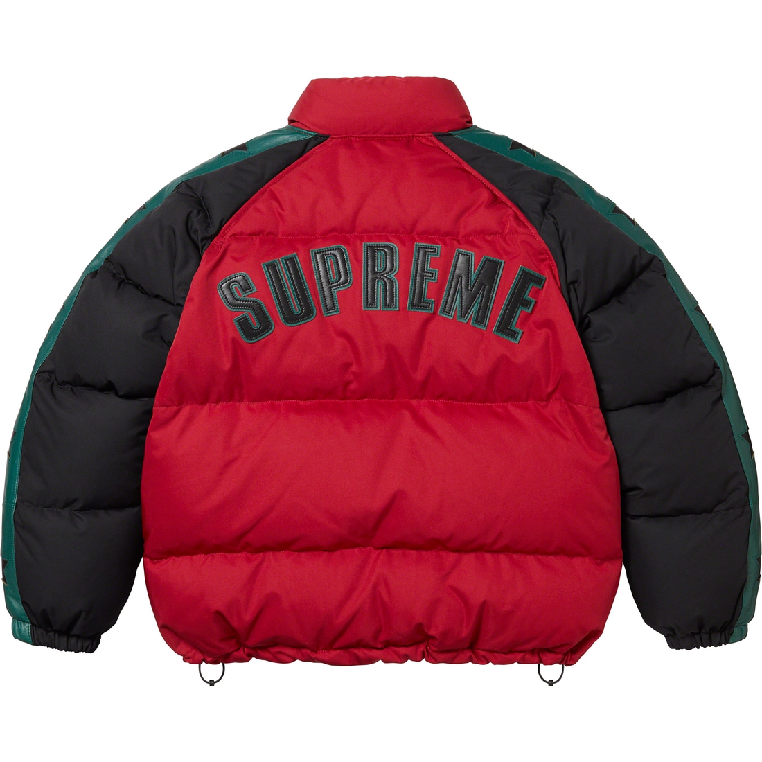 Supreme Star Sleeve Down Puffer Jacket (FW23) - Red - $448