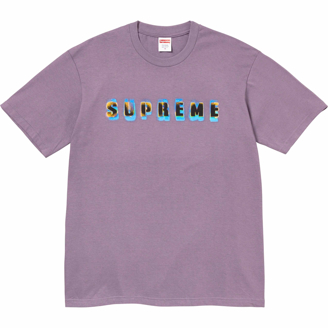 Supreme Stencil Tee (FW23) - Dusty Purple - $40