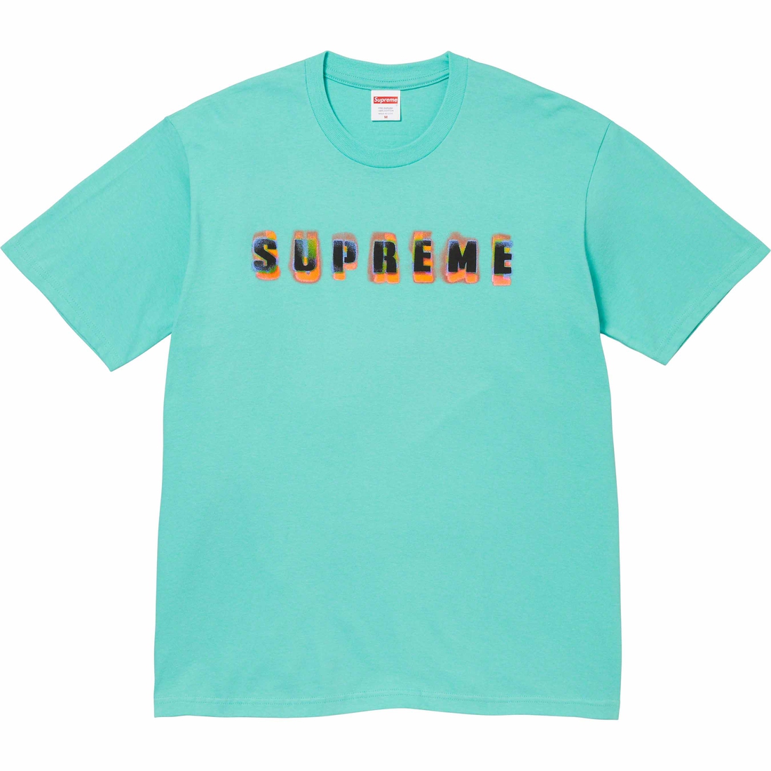 Supreme Stencil Tee (FW23) - Teal - $40