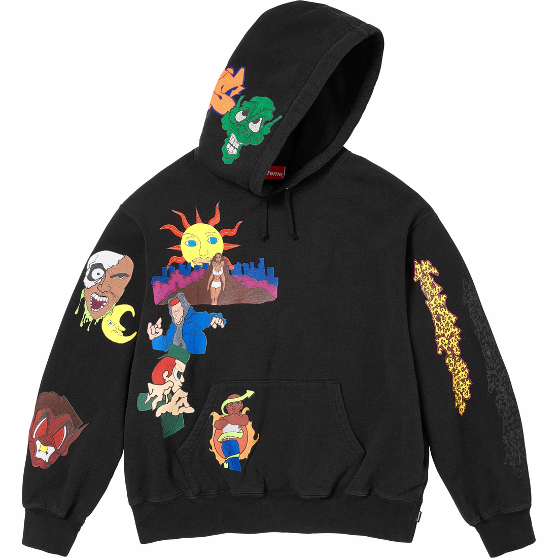 Supreme Sunrise Hooded Sweatshirt (FW23) - Black - $168