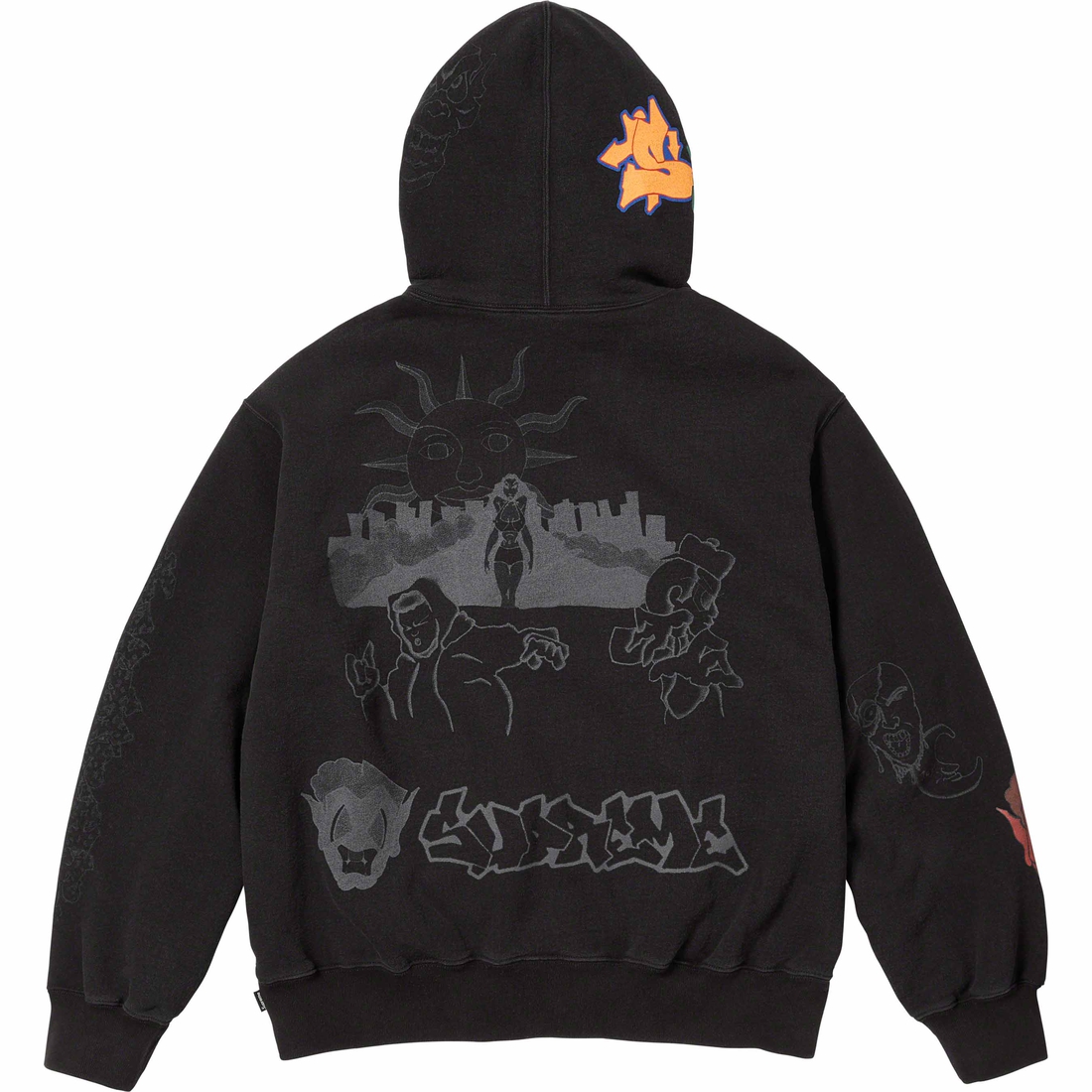 Supreme Sunrise Hooded Sweatshirt (FW23) - Black - $168
