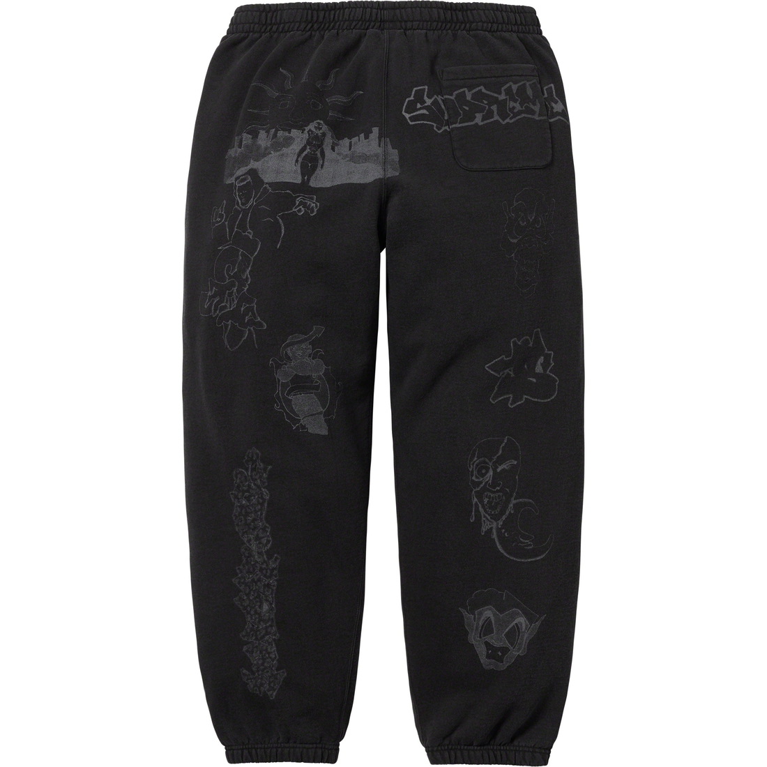 Supreme Sunrise Sweatpant (FW23) - Black - $168