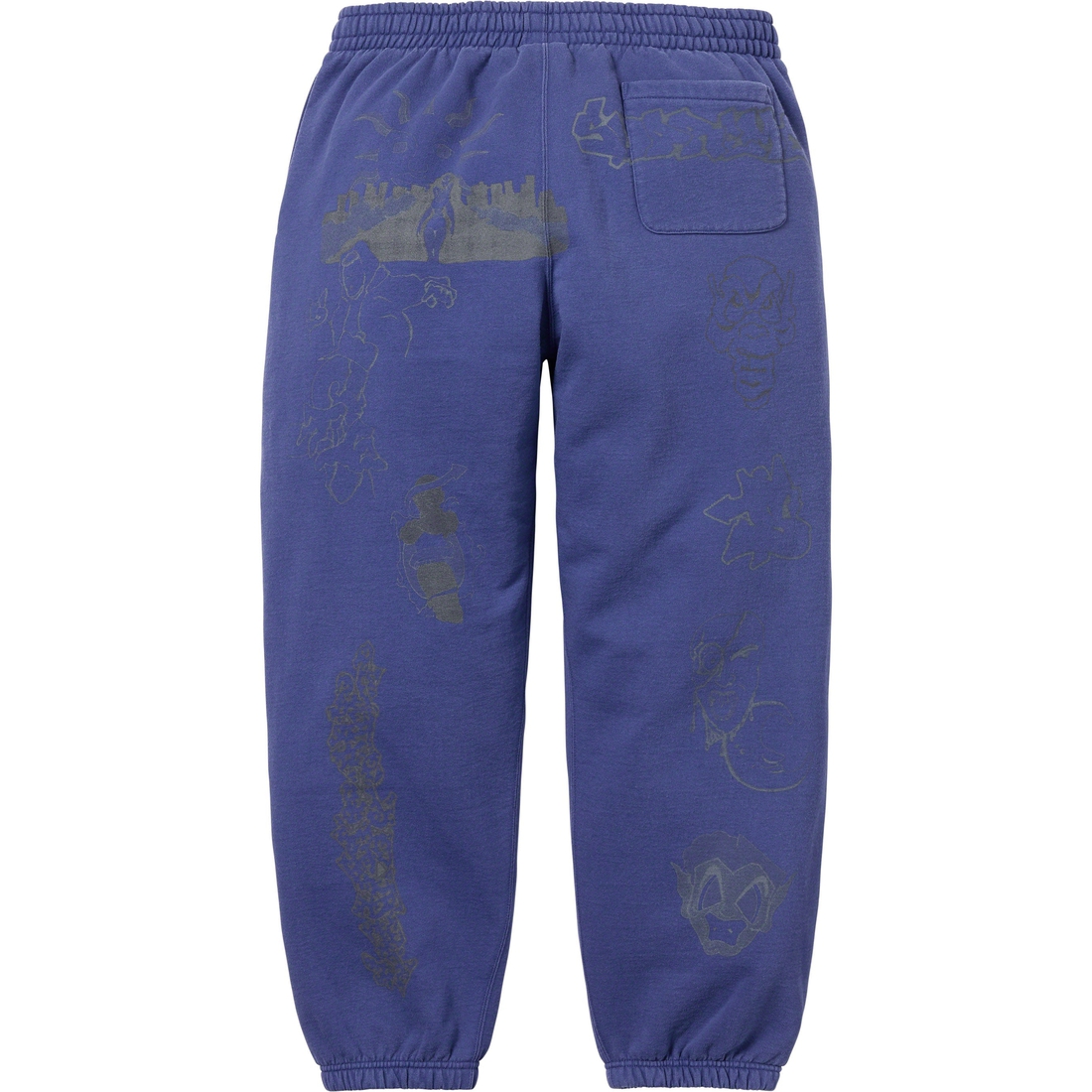 Supreme Sunrise Sweatpant (FW23) - Washed Navy - $168