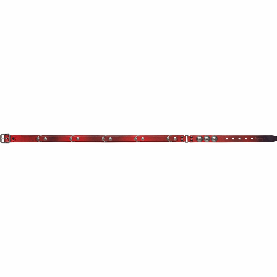 Supreme Supreme blackmeans Concho Leather Belt (FW23) - Red - $228