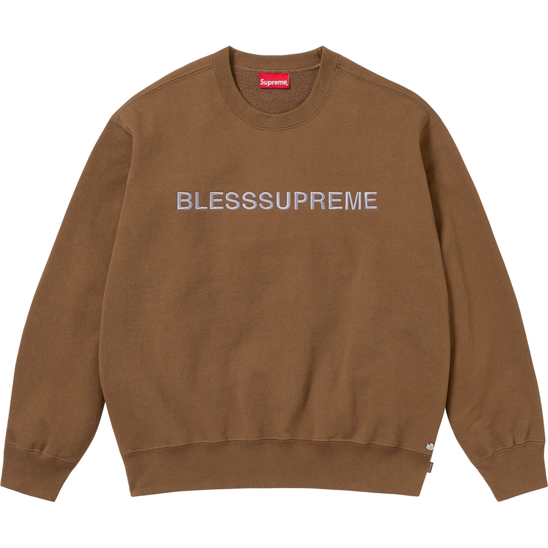 Supreme Supreme BLESS Crewneck (FW23) - Olive Brown - $158
