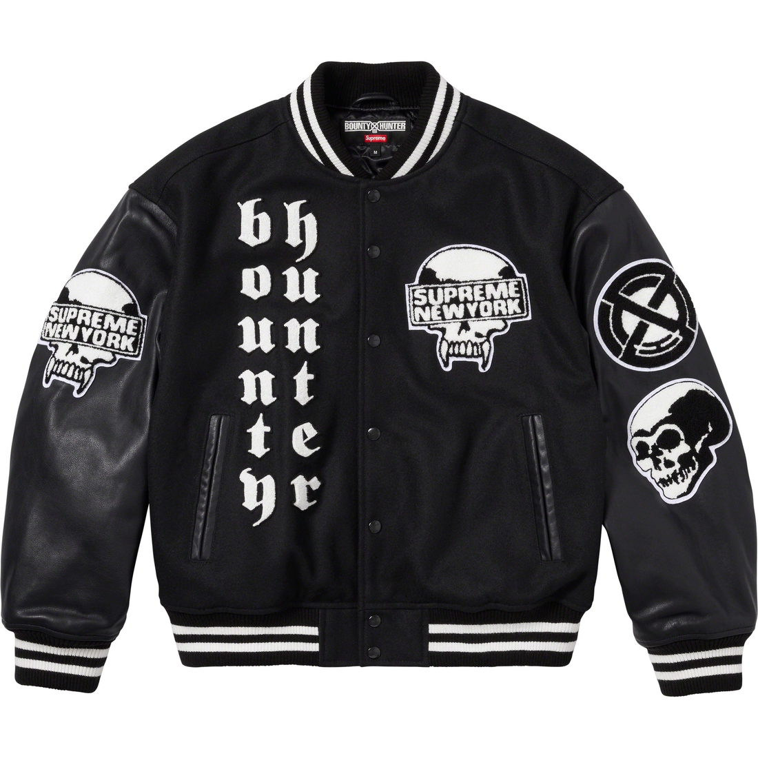 Supreme Supreme Bounty Hunter Varsity Jacket (FW23) - Black - $578