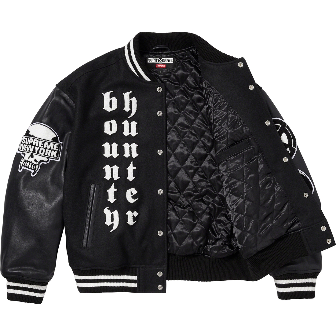 Supreme Supreme Bounty Hunter Varsity Jacket (FW23) - Black - $578