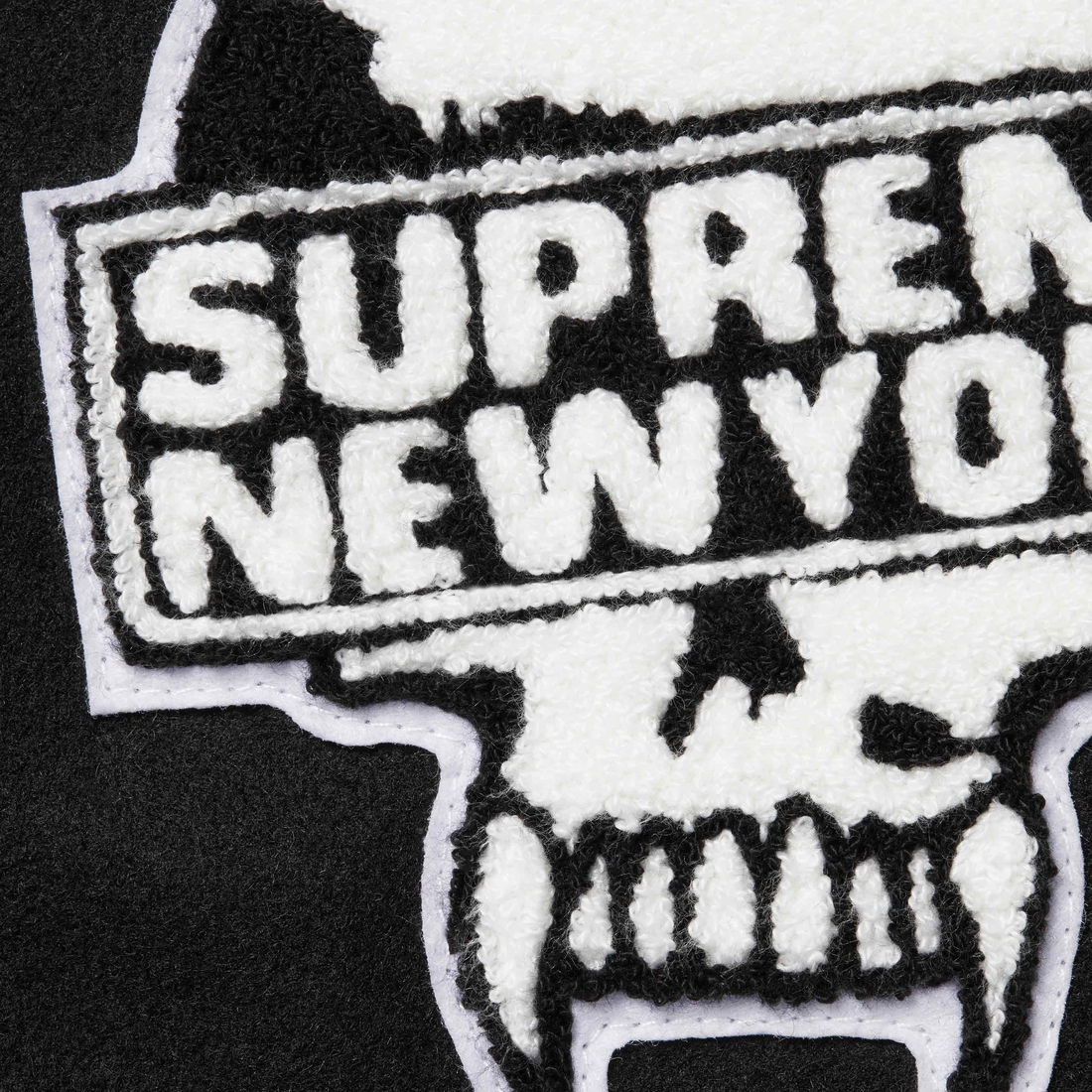 Supreme Supreme Bounty Hunter Varsity Jacket (FW23) - Black - $578