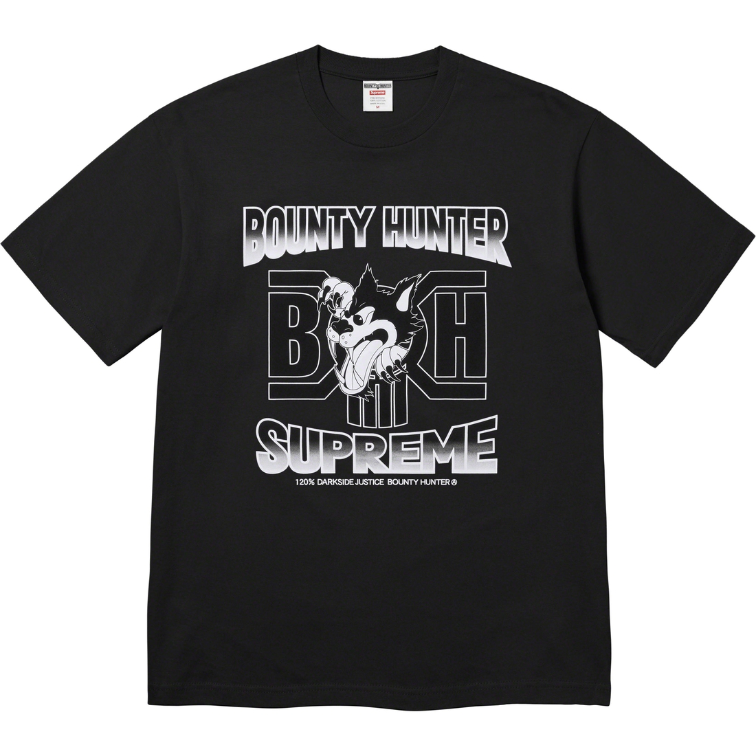 Supreme Supreme Bounty Hunter Wolf Tee (FW23) - Black - $48