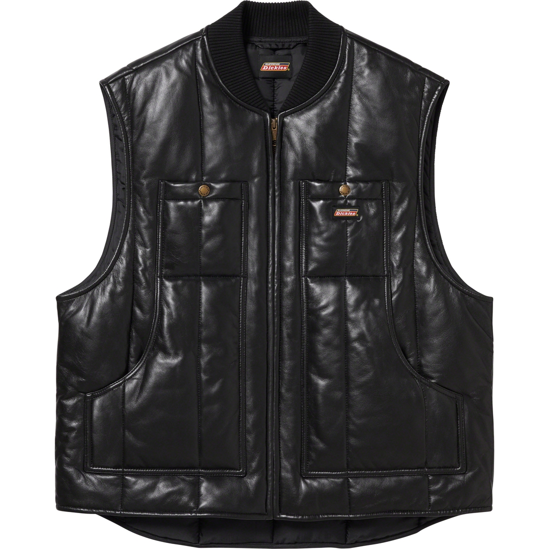 Supreme Supreme Dickies Leather Work Vest (FW23) - Black - $298