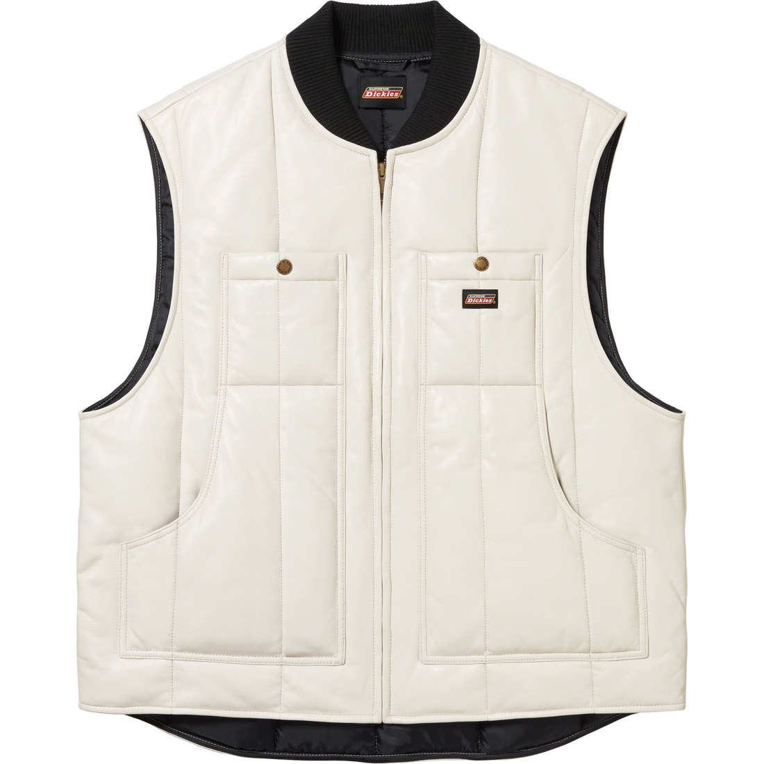 Supreme Supreme Dickies Leather Work Vest (FW23) - White - $298