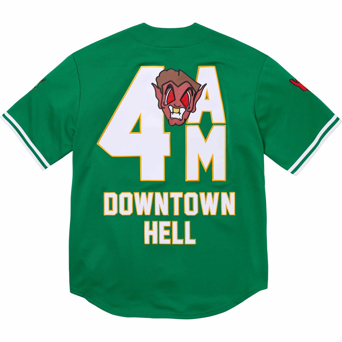 Supreme Supreme Mitchell & Ness Downtown Hell Baseball Jersey (FW23) - Green - $188