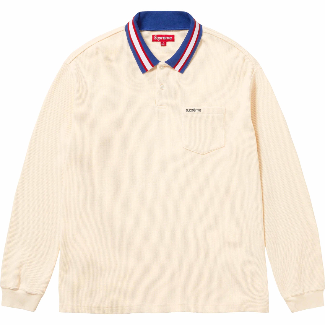 Supreme Thermal L S Polo (FW23) - Natural - $110