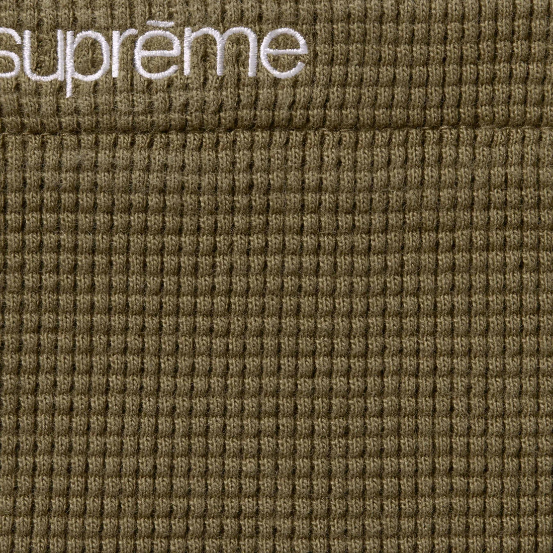 Supreme Thermal L S Polo (FW23) - Olive - $110