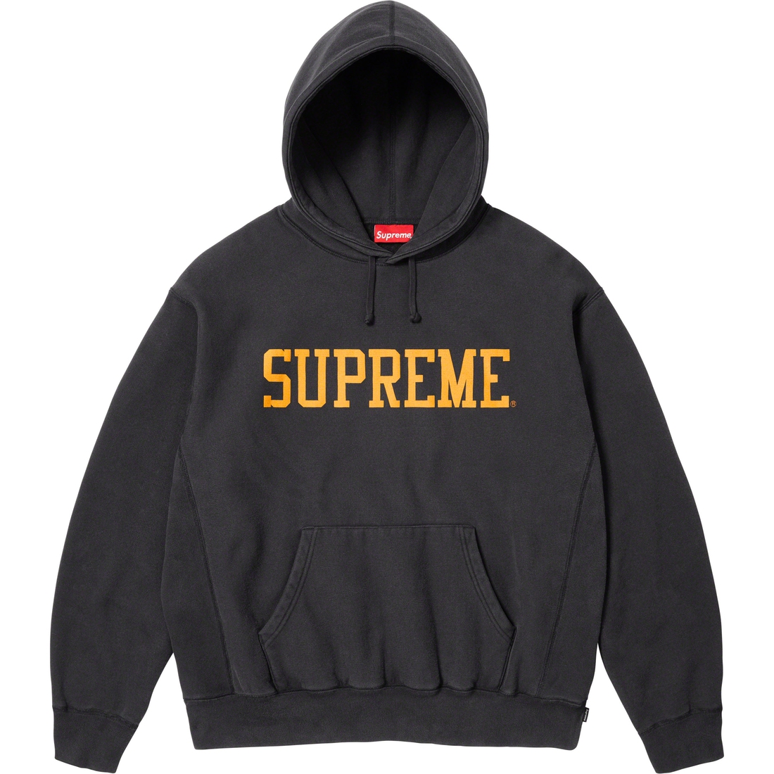 Supreme Varsity Hooded Sweatshirt (FW23) - Black - $158