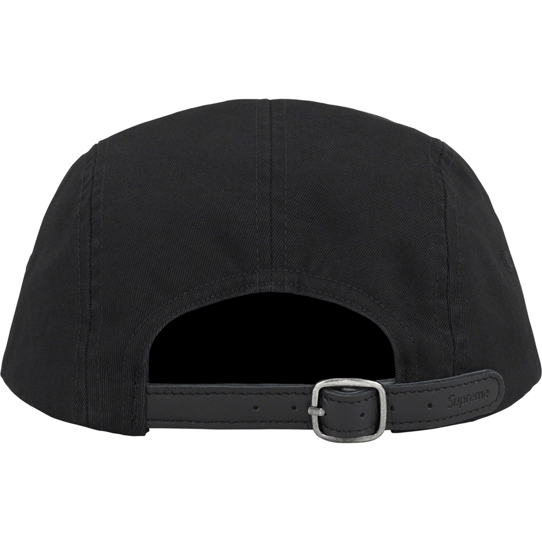 Supreme Washed Chino Twill Camp Cap (FW23) - Black - $48