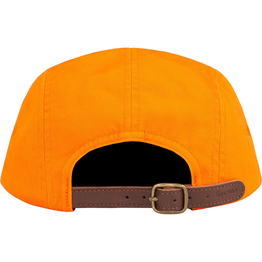 Supreme Washed Chino Twill Camp Cap (FW23) - Light Orange - $48