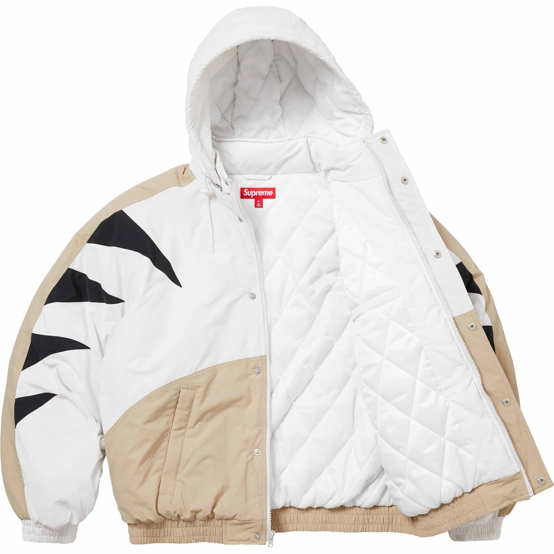 Supreme Wildcat Sideline Puffer Jacket (FW23) - Grey - $248