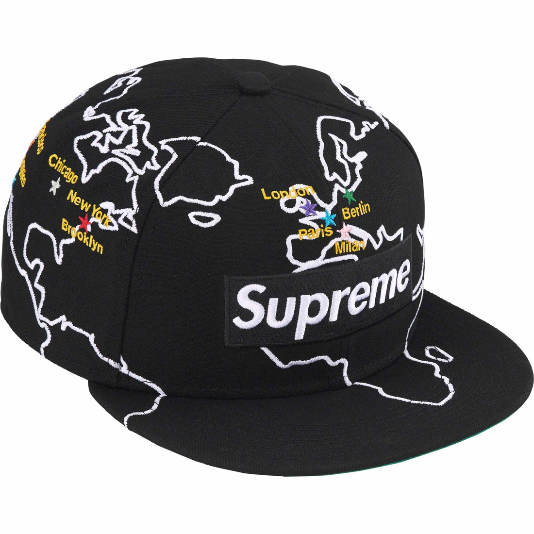 Supreme Worldwide Box Logo New Era (FW23) - Black - $54