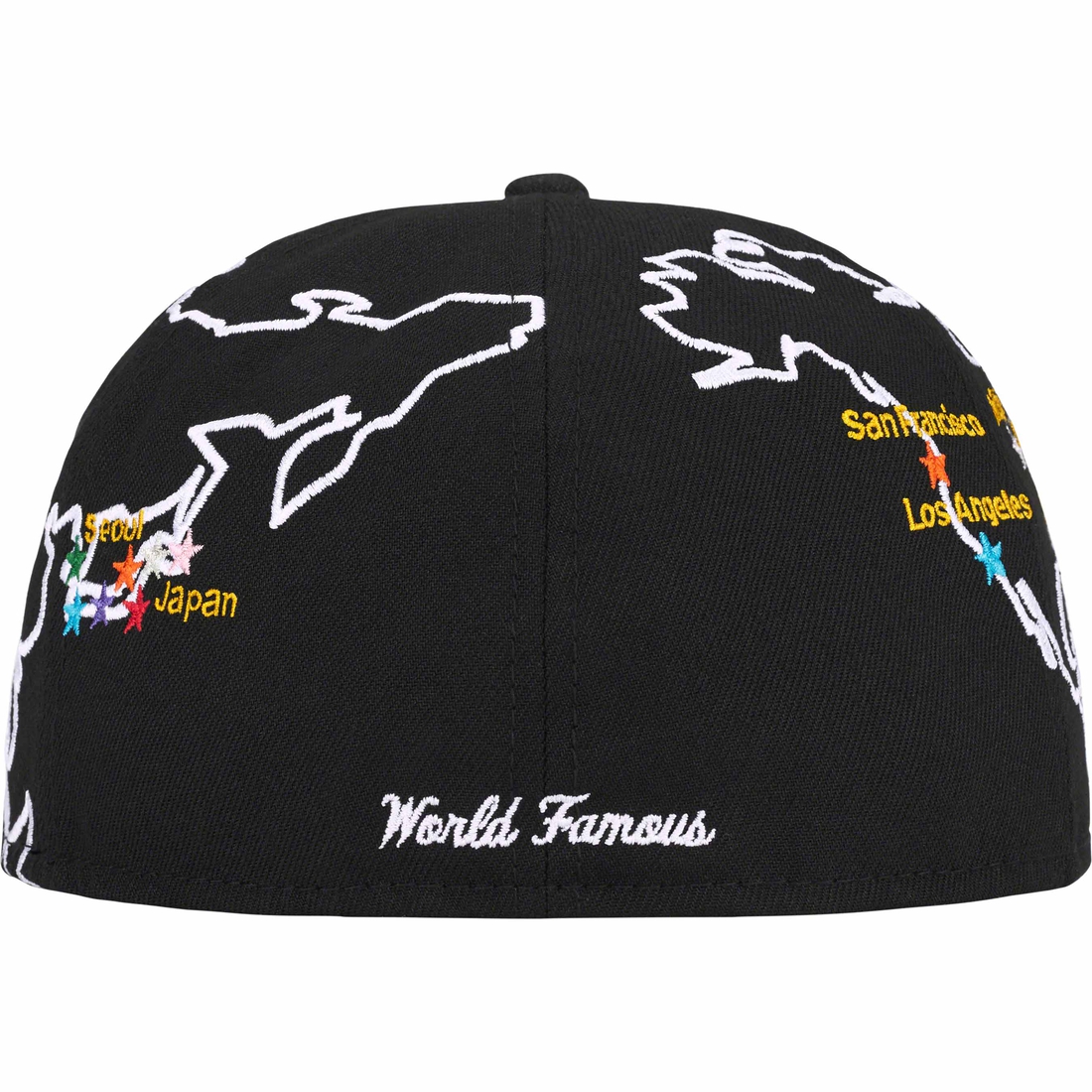 Supreme Worldwide Box Logo New Era (FW23) - Black - $54