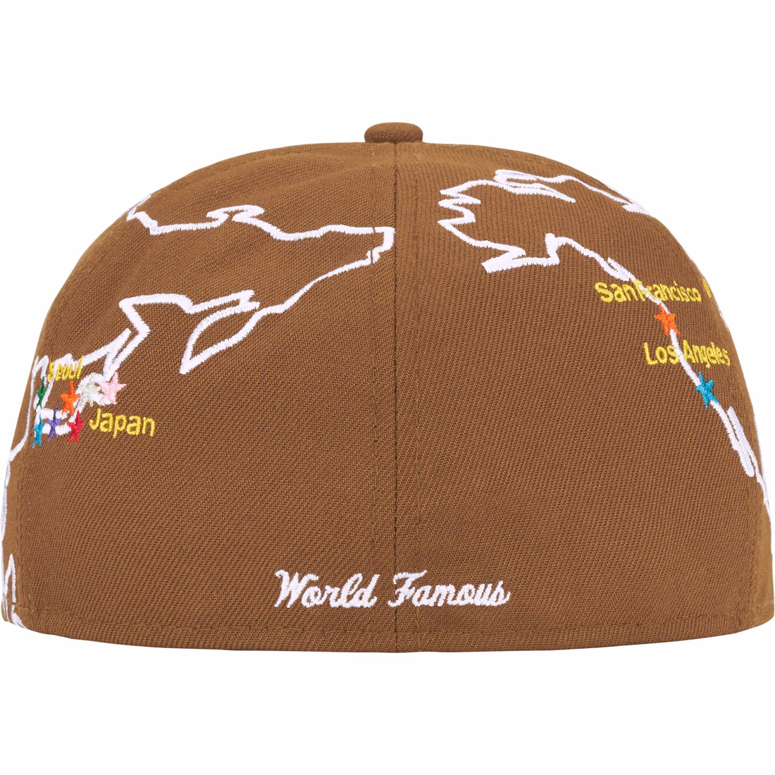 Supreme Worldwide Box Logo New Era (FW23) - Brown - $54