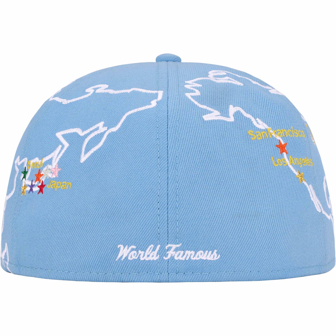 Supreme Worldwide Box Logo New Era (FW23) - Light Blue - $54