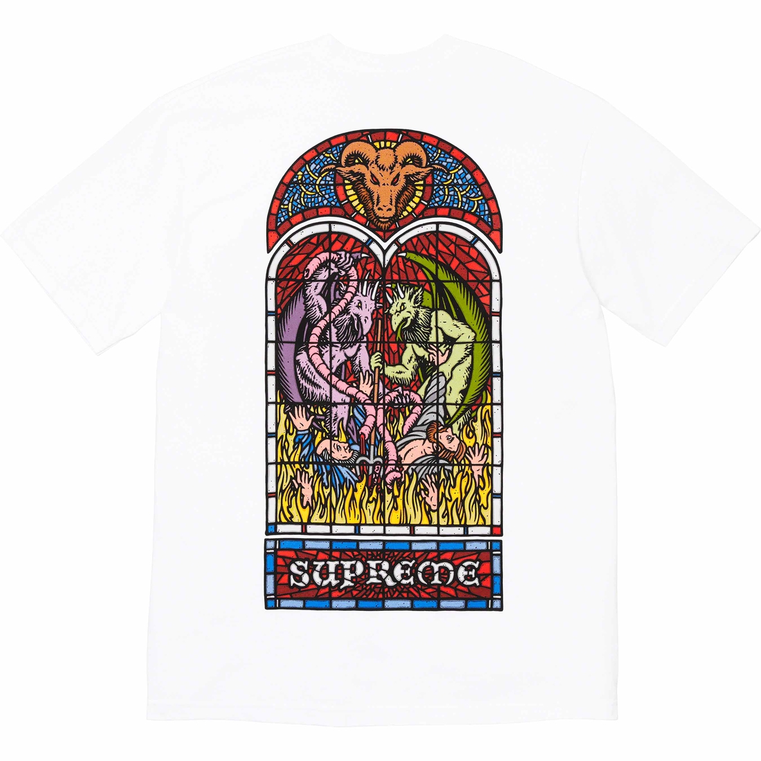 Supreme Worship Tee (FW23) - White - $40