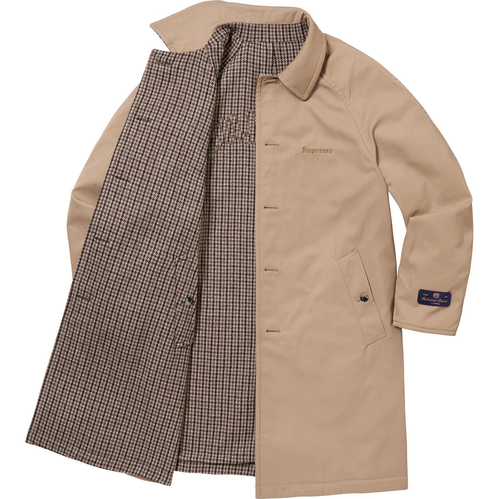 Supreme Reversible Houndstooth Overcoat (FW23) - $798