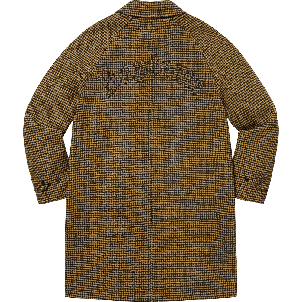 Supreme Reversible Houndstooth Overcoat (FW23) - $798